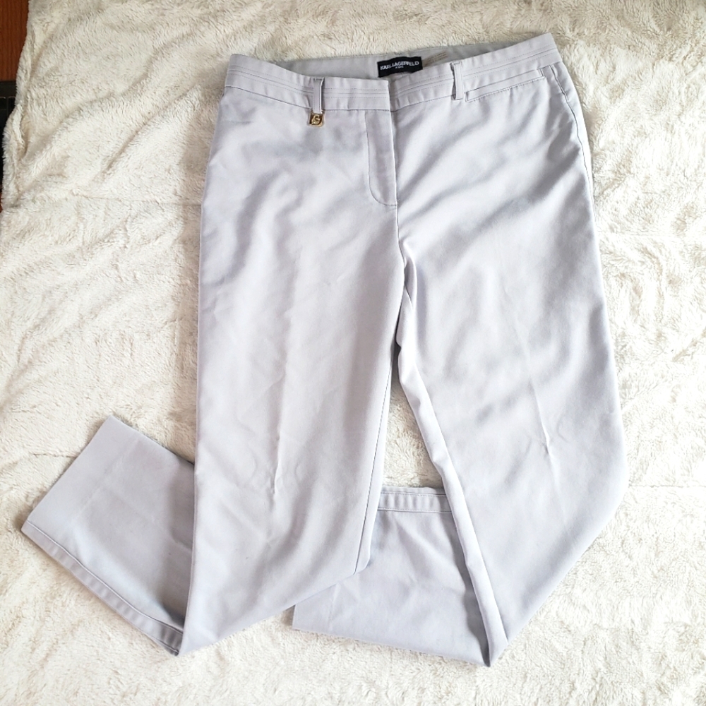 Karl Lagerfeld women's off white slacks